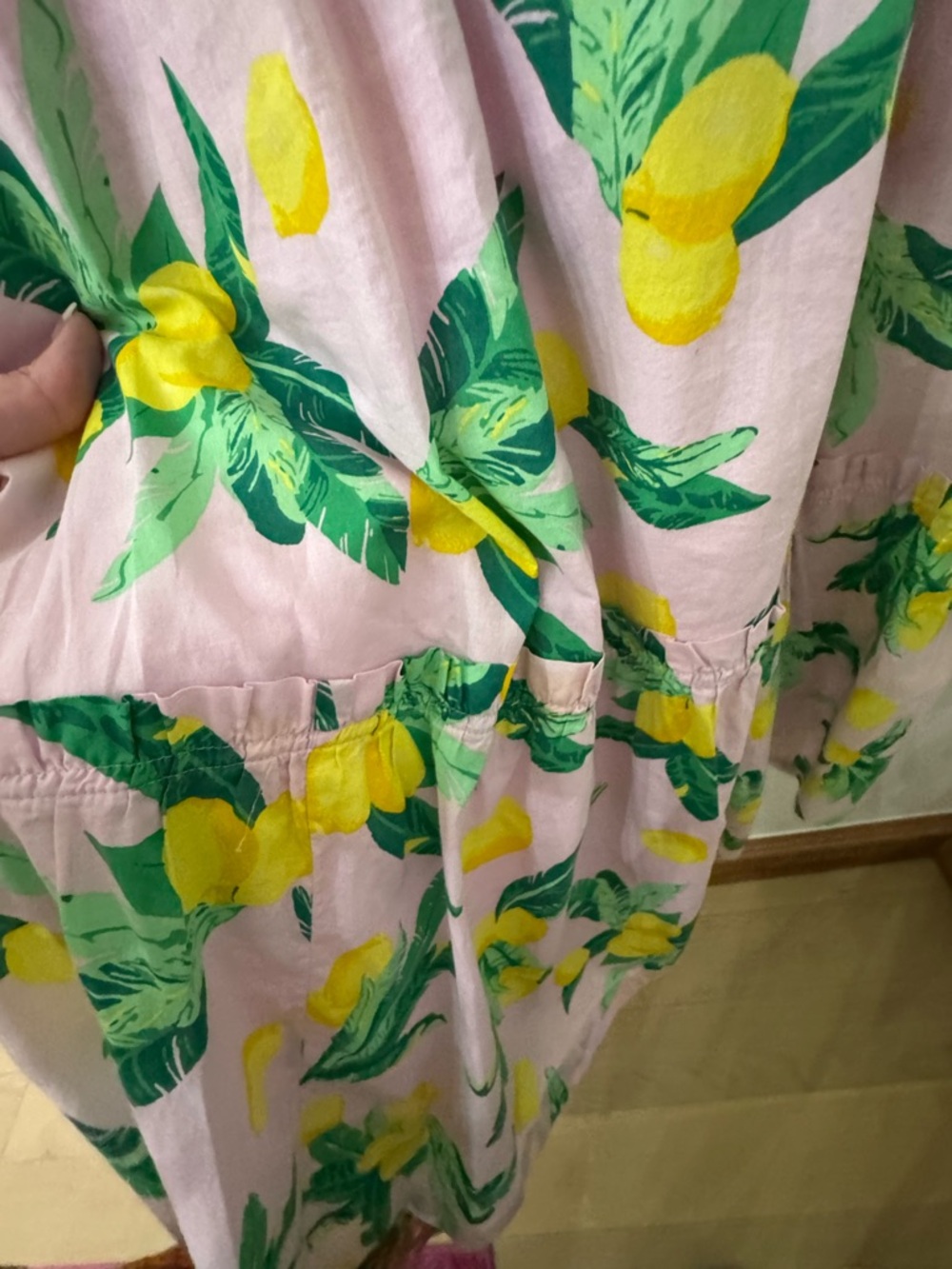 J. Crew Pink Lemon Print Dress - Picture 6 of 8
